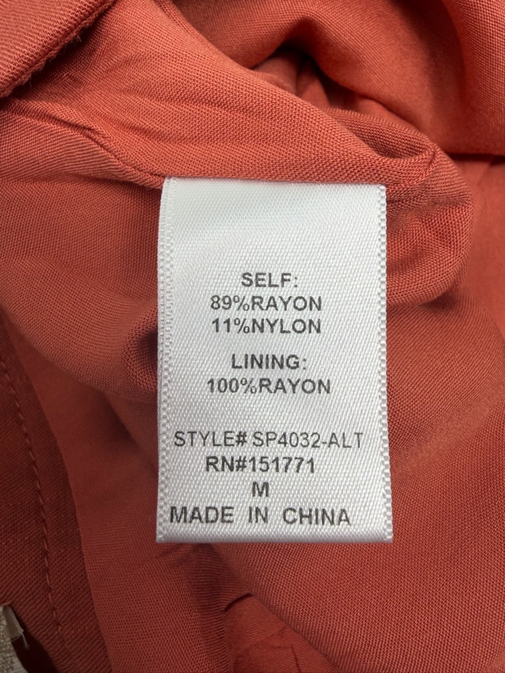 Altar'd State Rust Red Skort NWT - Picture 6 of 8